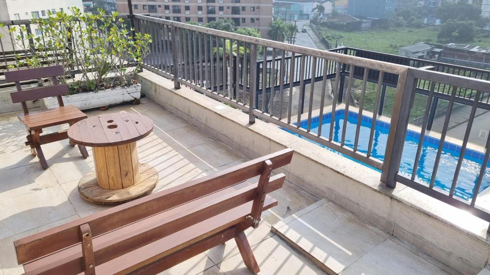 Cobertura Com Piscina E Churrasqueira Privativas Guaruja